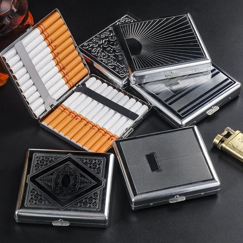 Metal Cigarette box stainless  - Smoking & Vaping Accessories 评论和价格